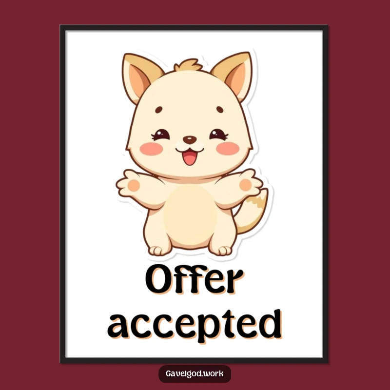 Funny Generous Animal Digital Print: Instant Giving Spirit for Your Walls!