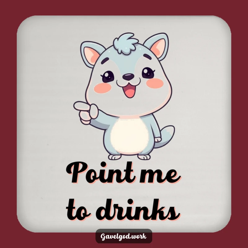 Funny Enthusiastic Animal Coaster: Make Every Sip Enthusiastic!