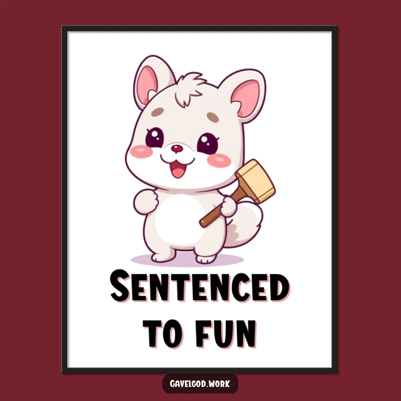 Funny Animal Judge Poster: Adorn Your Walls with Courtroom Comedy!