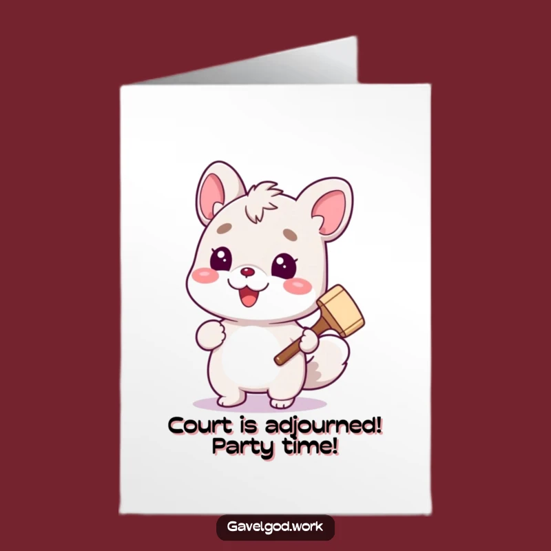 Free Printable Birthday Card: Cute Animal Judge for a Funny Downloadable Gift