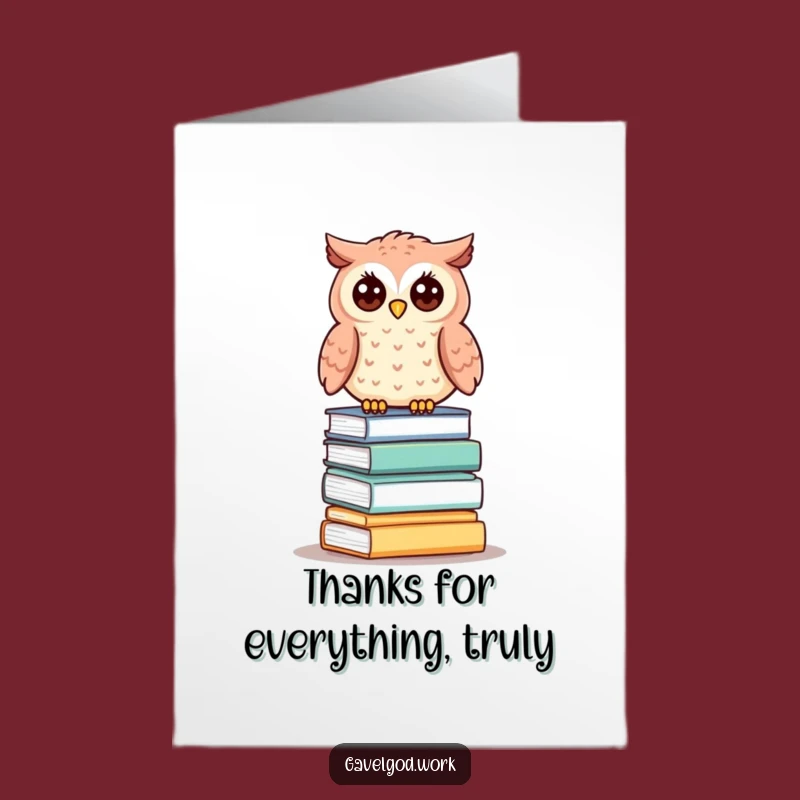 Free Printable Funny Owl Thank You Card: Grateful Bid, DIY!